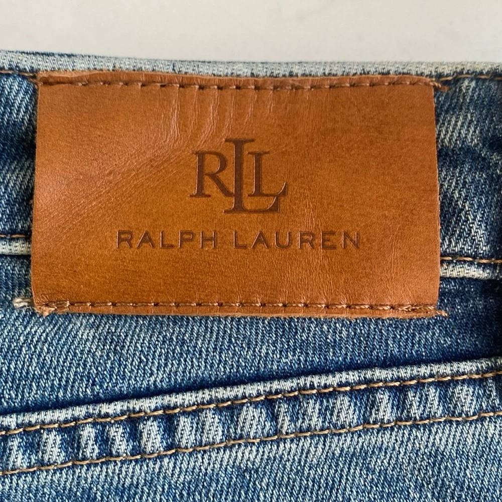 Lauren Ralph Lauren mid rise ankle length slightly distressed jeans size 6 NWOT - Picture 3 of 10